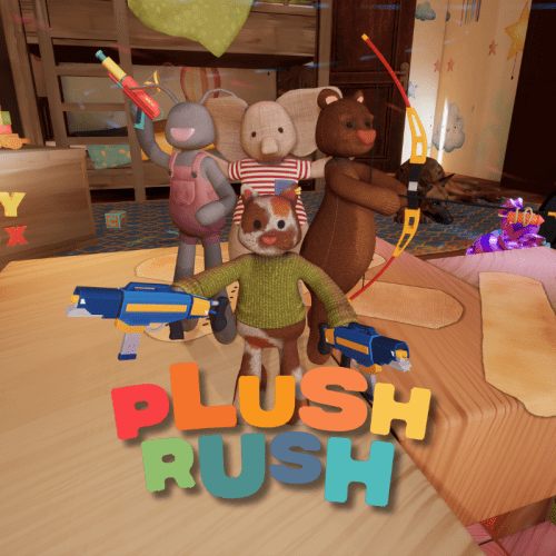 Affiche du jeu Plush Rush, expérience de réalité virtuelle chez Mankind VR