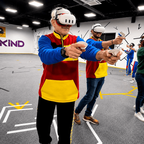 Joueurs Souriants 800x800 – Page Team Building Dans Nos Locaux - Test, réalité virtuelle chez Mankind VR