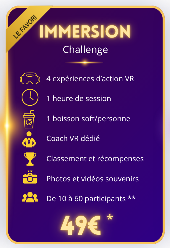 Pack Immersion pour un team building chez Mankind à Metz