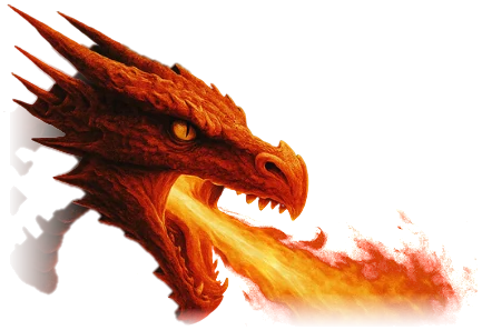 Dragon de Dragon Tower crachant du feu, expérience de réalité virtuelle