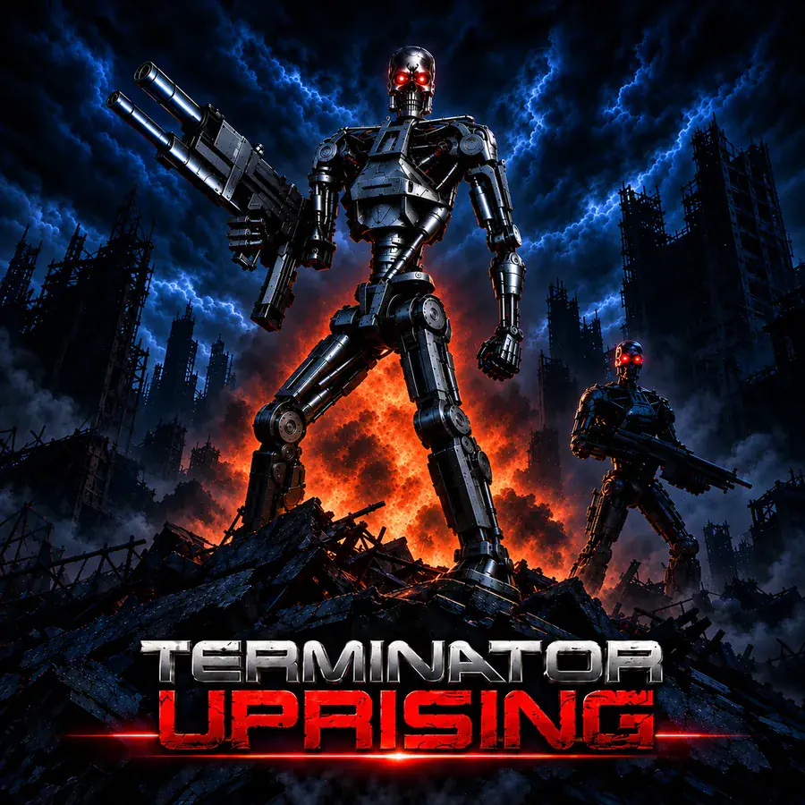 Terminator Uprising, expérience d’action en réalité virtuelle chez Mankind à Metz : robots armés dans une ville en ruines